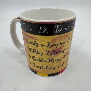 Vintage Starbucks 12‎ Days of Christmas Coffee Mug Holiday Gift Idea Ceramic